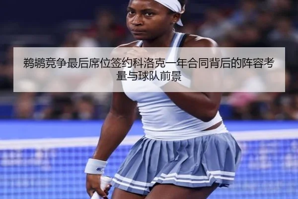 鹈鹕竞争最后席位签约科洛克一年合同背后的阵容考量与球队前景